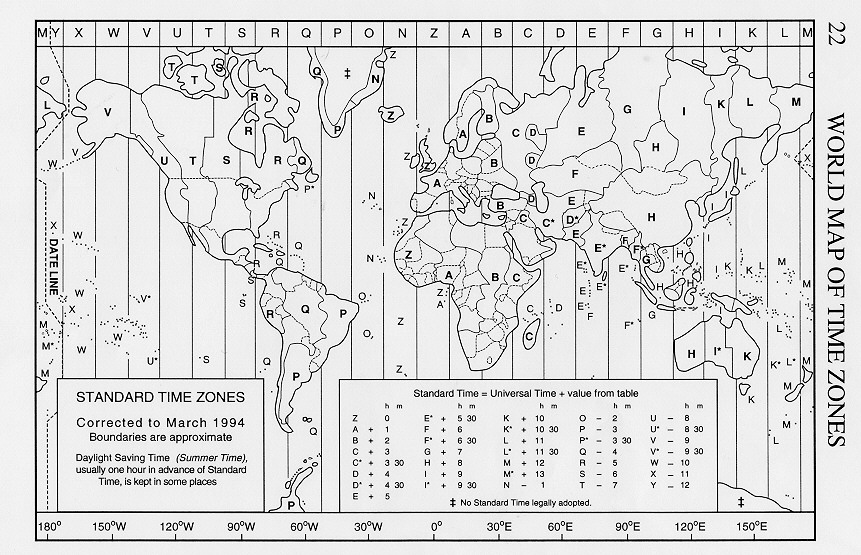 time zone map. World time zones image map was