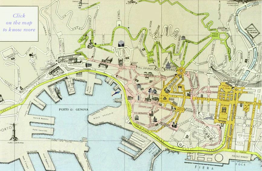 Central Genova map