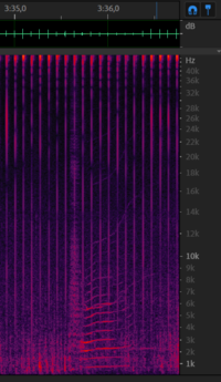 Chirp + zap from 11 december - 3m35s.