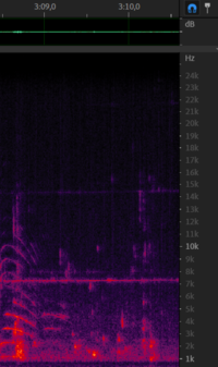 Chirp and constant from 6 december - 3m09s.